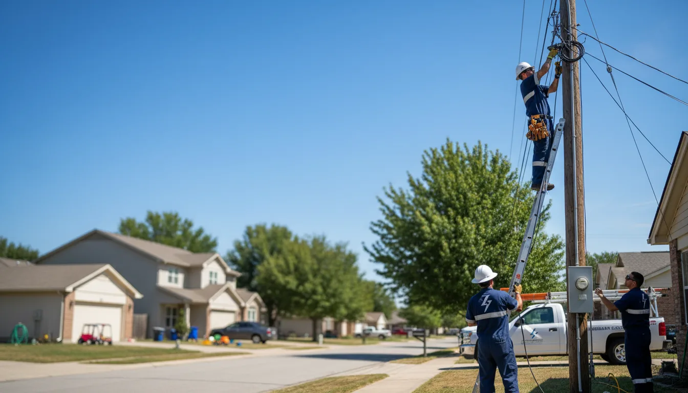 Residential electrician providing installation services in Fawnskin, CA